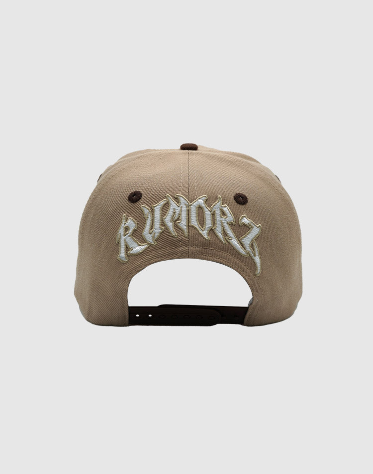 A CLASSIC UPSIDE DOWN RMZ CAP BEIGE BROWN
