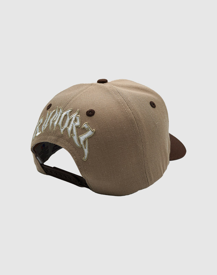 A CLASSIC UPSIDE DOWN RMZ CAP BEIGE BROWN