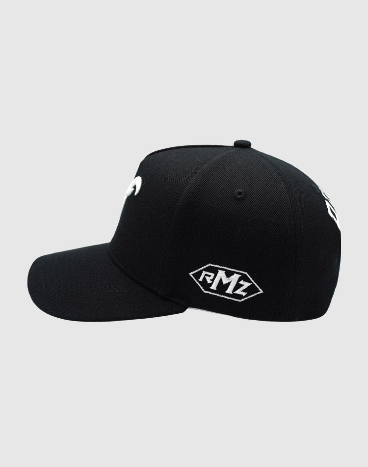 A CLASSIC UPSIDE DOWN RMZ CAP BLACK