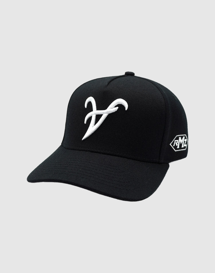 A CLASSIC UPSIDE DOWN RMZ CAP BLACK