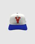 A CLASSIC UPSIDE DOWN RMZ CAP WHITE BLUE-ORANGE