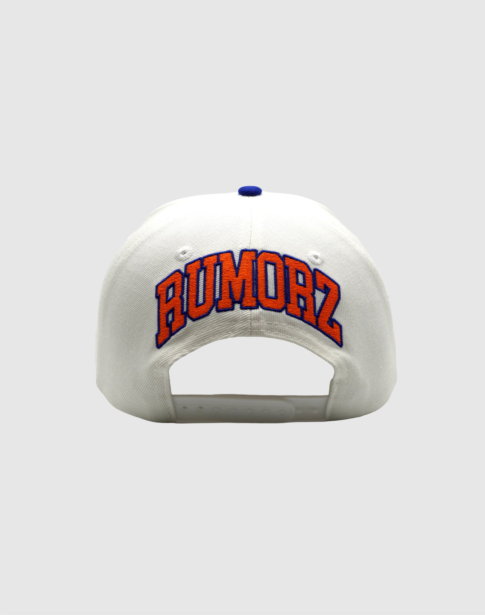 A CLASSIC UPSIDE DOWN RMZ CAP WHITE BLUE-ORANGE