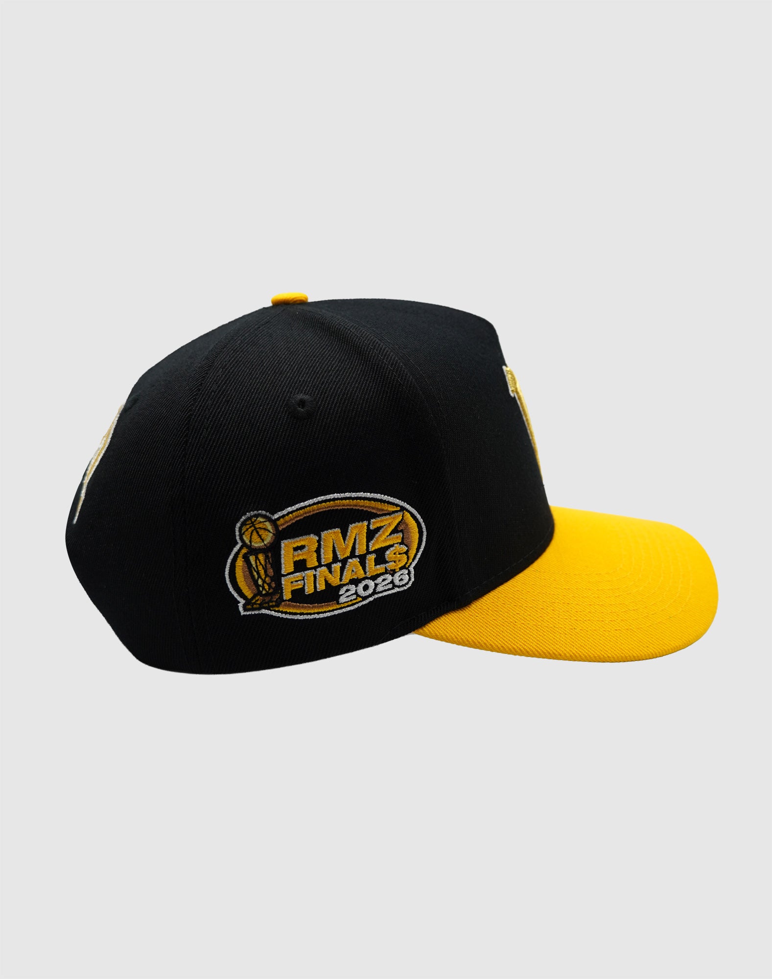 A OG UPSIDE DOWN RMZ CAP BLACK YELLOW-GOLD