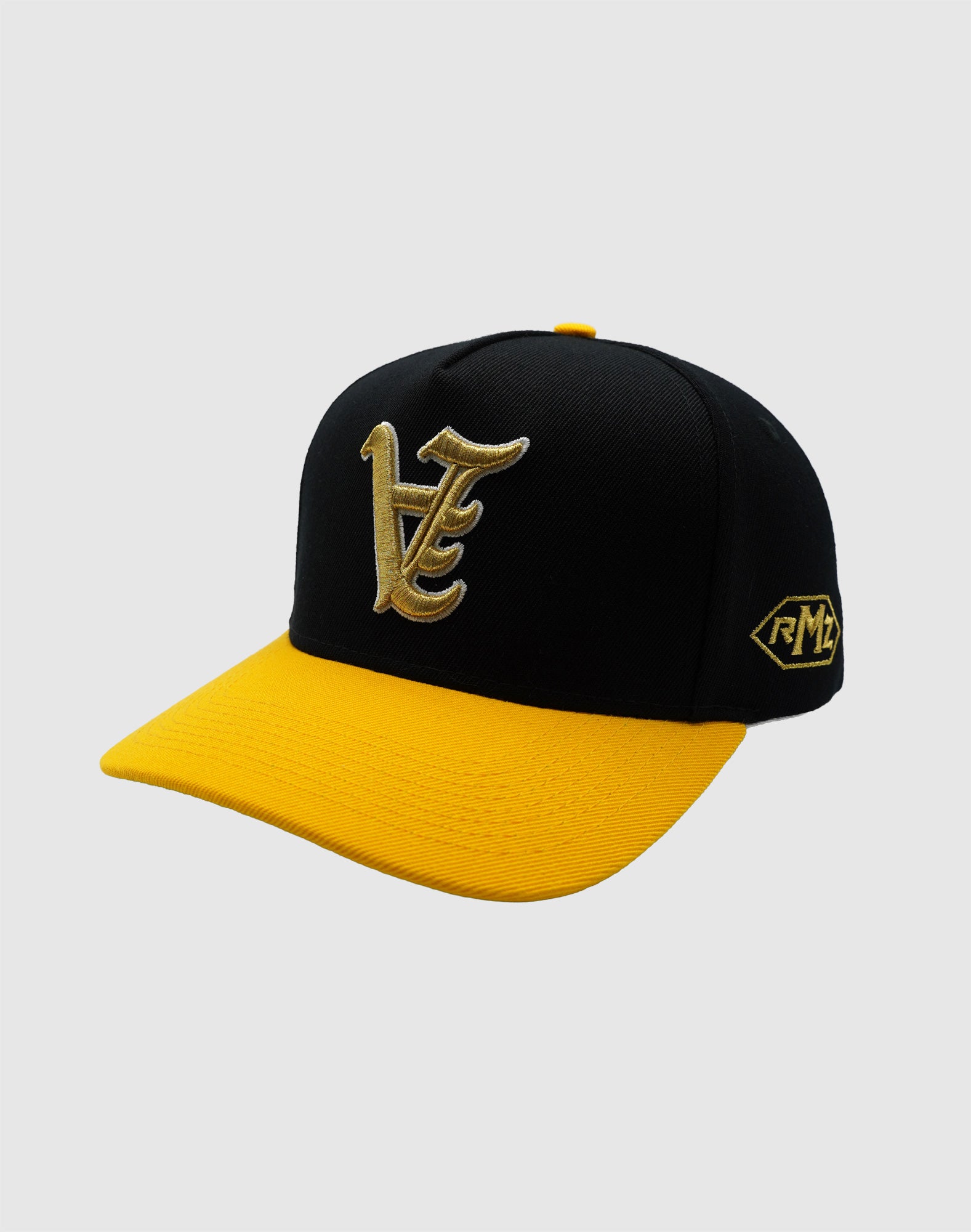 A OG UPSIDE DOWN RMZ CAP BLACK YELLOW-GOLD