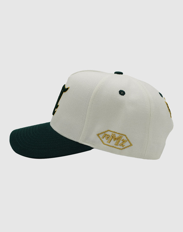 A'$ CLASSIC UPSIDE DOWN RMZ CAP CREAM GREEN