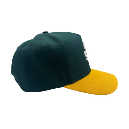 A'$ CLASSIC UPSIDE DOWN RMZ CAP GREEN YELLOW