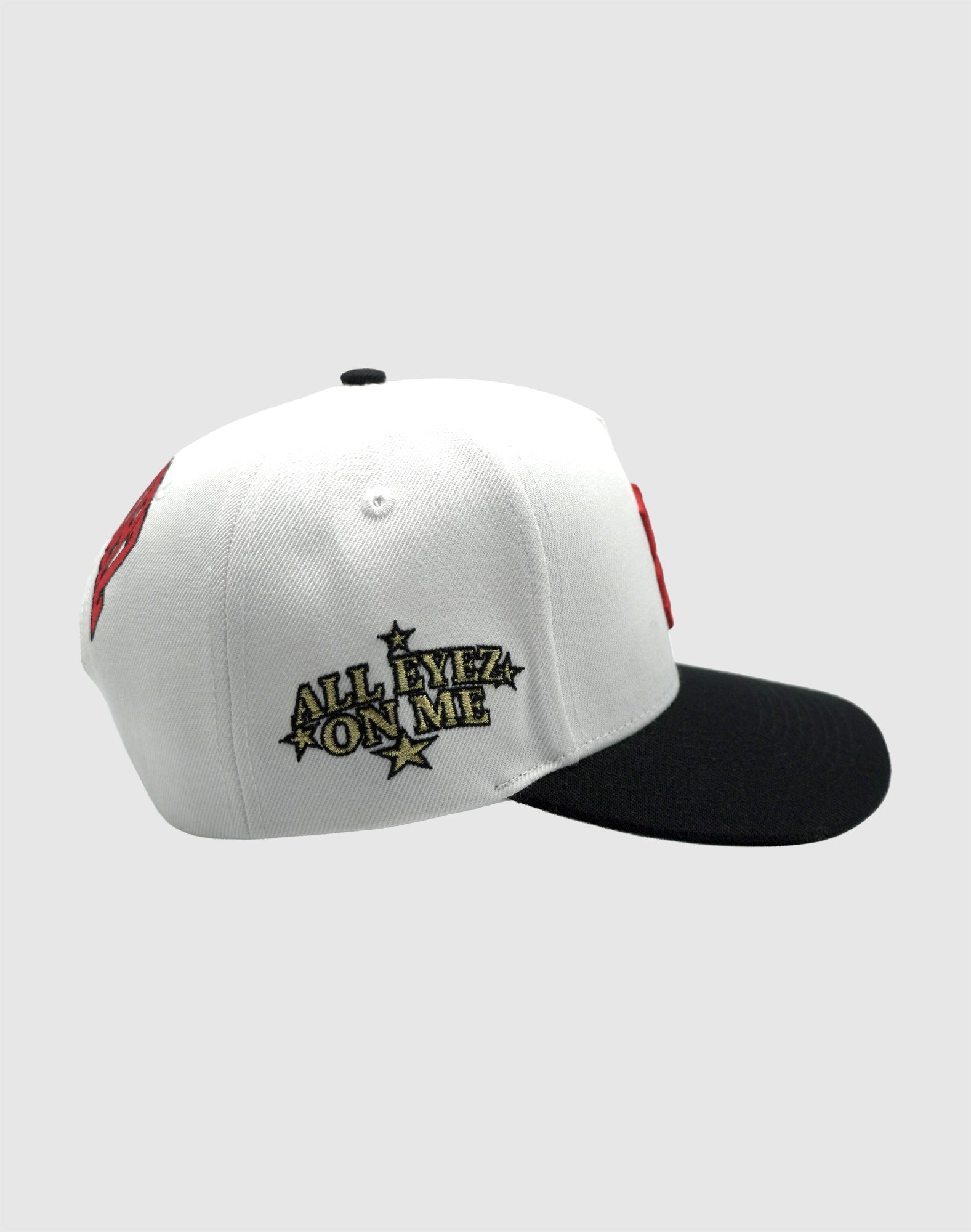B CLASSIC UPSIDE DOWN RMZ CAP WHITE BLACK-RED