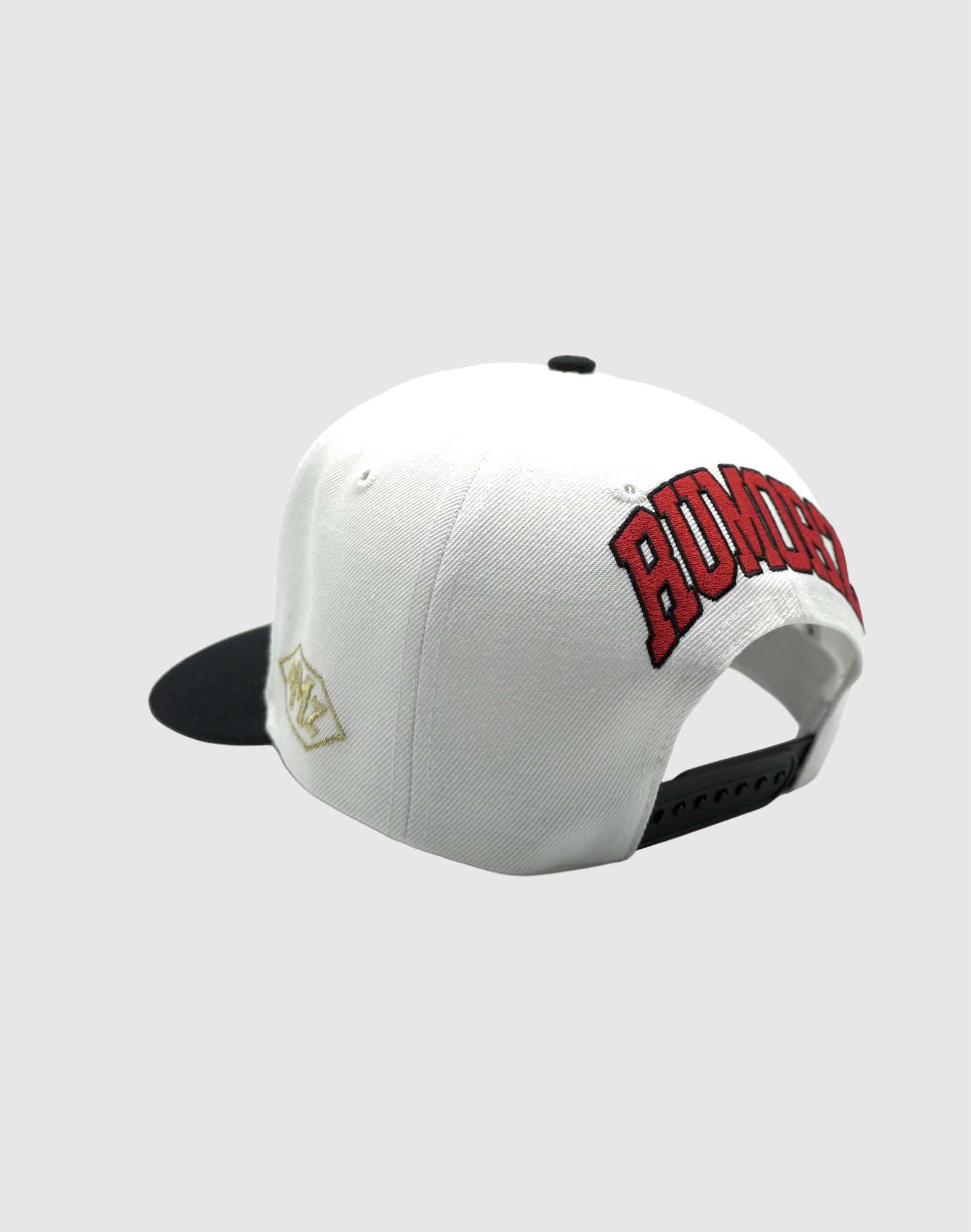 B CLASSIC UPSIDE DOWN RMZ CAP WHITE BLACK-RED