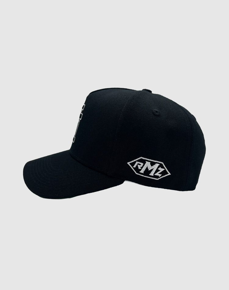 LA CLASSIC UPSIDE DOWN RMZ CAP BLACK ON BLACK