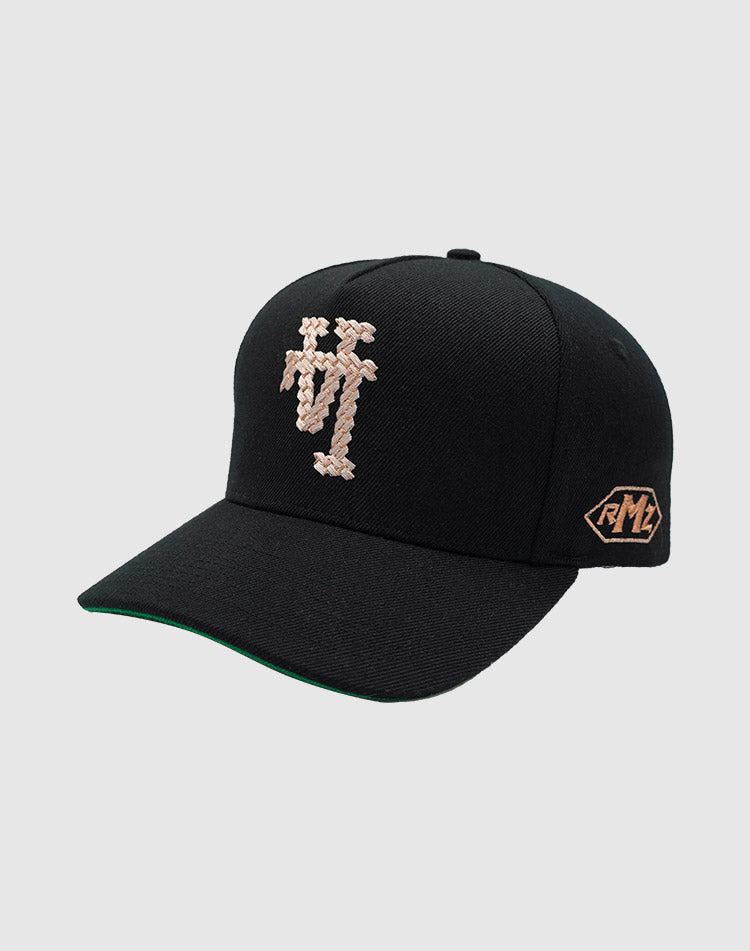 LA CHAIN ROSÉGOLD UPSIDE DOWN RMZ CAP BLACK