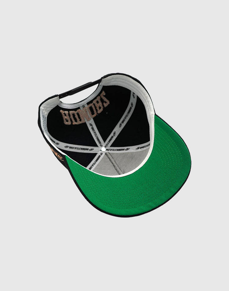 LA CHAIN ROSÉGOLD UPSIDE DOWN RMZ CAP BLACK