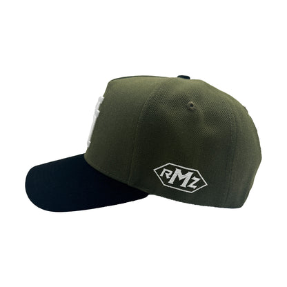 LA CLASSIC UPSIDE DOWN RMZ CAP OLIVE BLACK