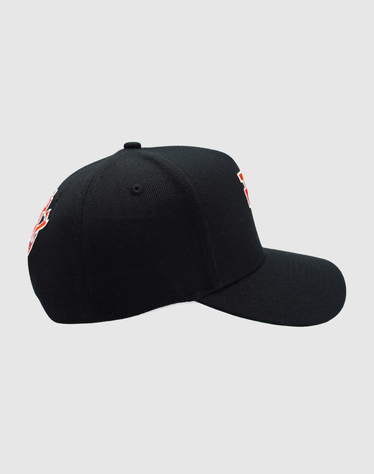 LA CLASSIC UPSIDE DOWN RMZ CAP BLACK-RED