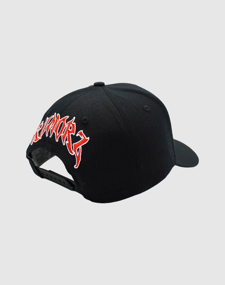 LA CLASSIC UPSIDE DOWN RMZ CAP BLACK-RED