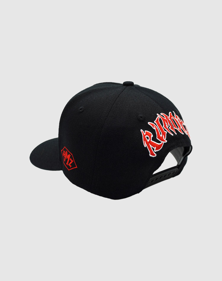 LA CLASSIC UPSIDE DOWN RMZ CAP BLACK-RED