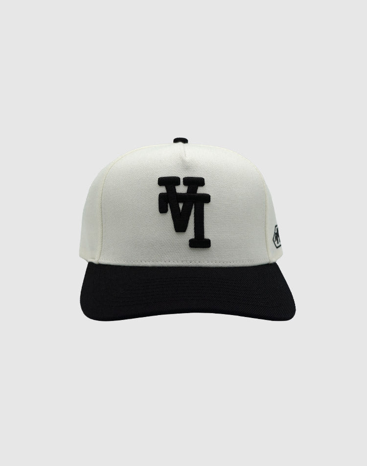 LA CLASSIC UPSIDE DOWN RMZ CAP CREAM BLACK