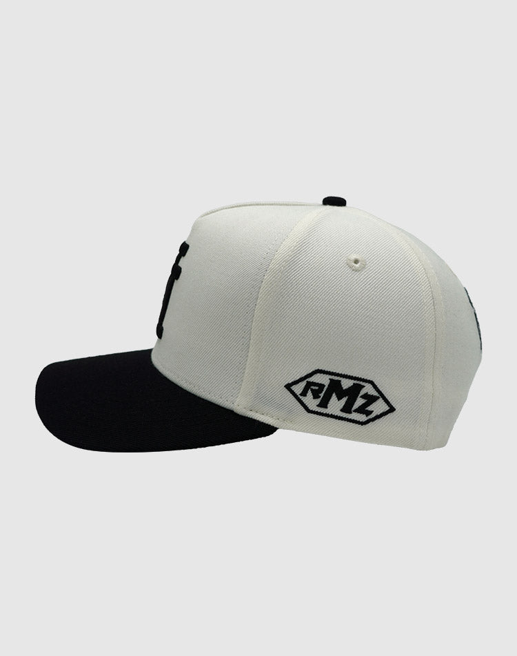 LA CLASSIC UPSIDE DOWN RMZ CAP CREAM BLACK