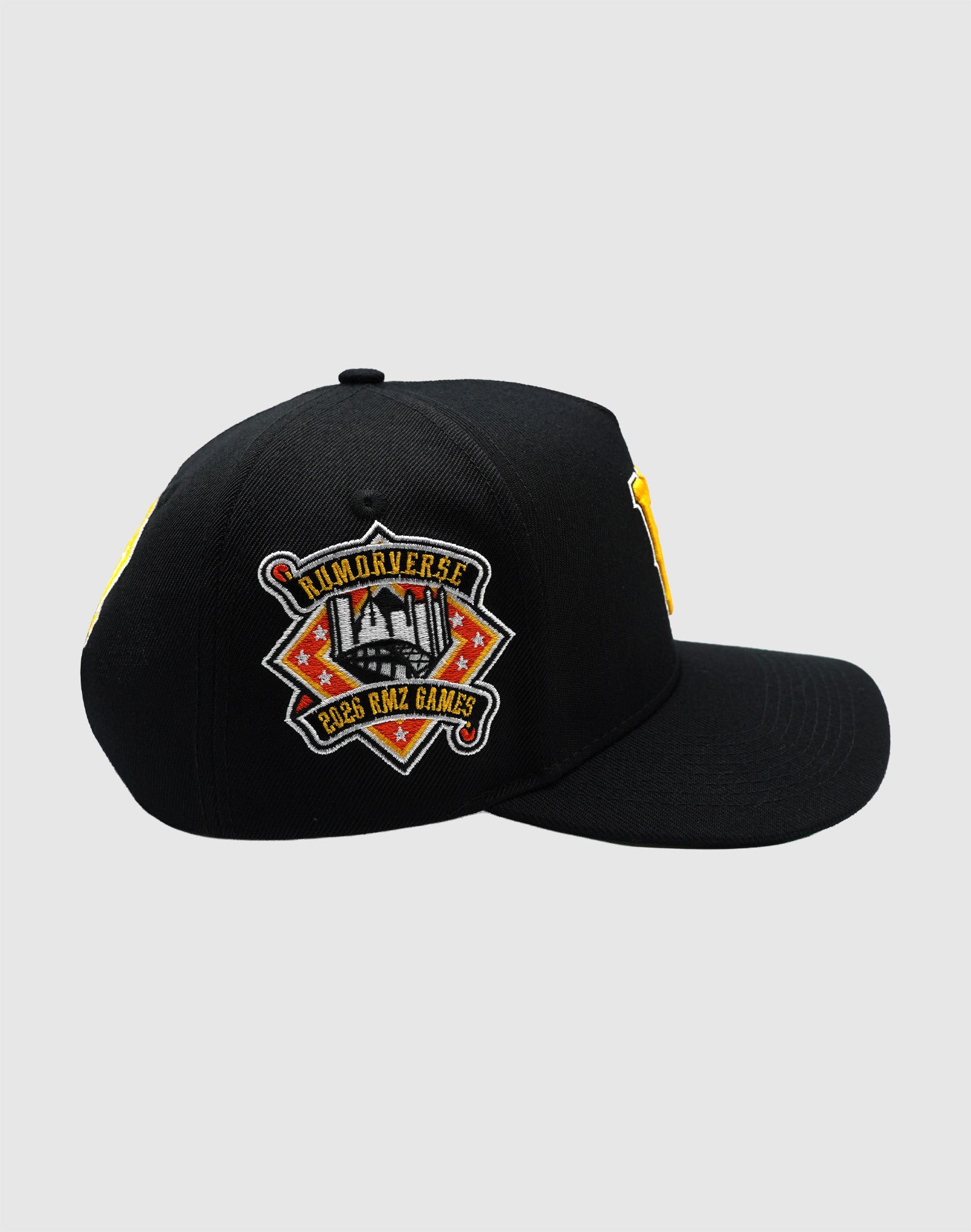 LA OUTLAW UPSIDE DOWN RMZ CAP BLACK-YELLOW