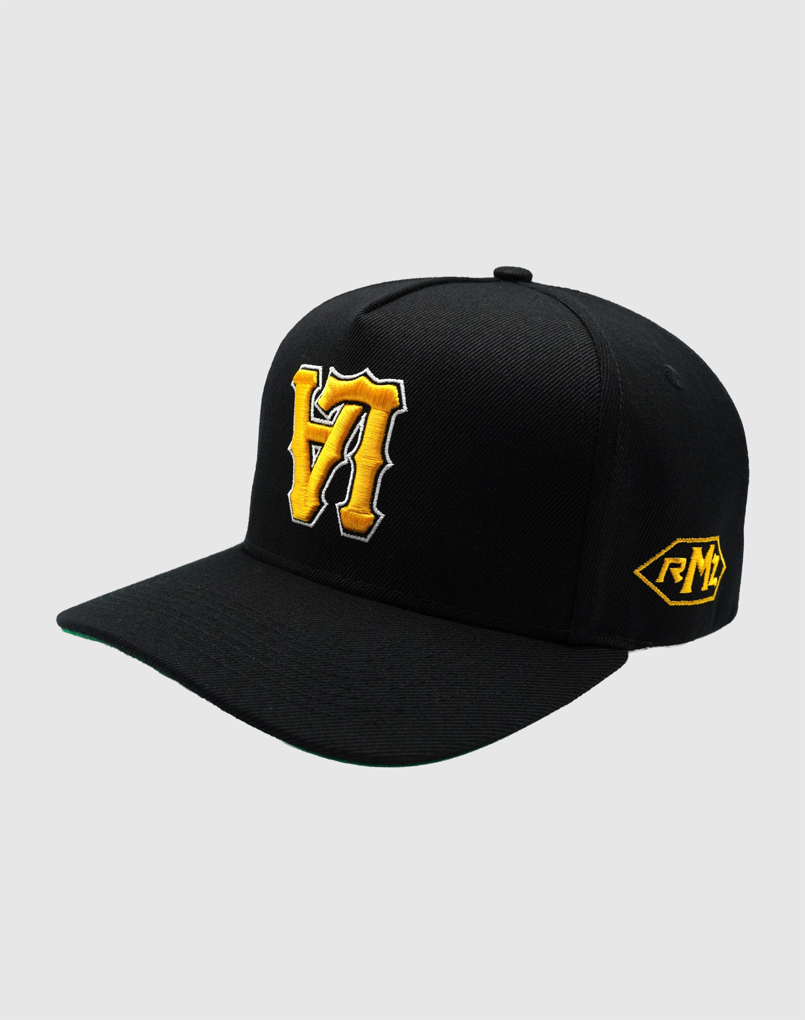 LA OUTLAW UPSIDE DOWN RMZ CAP BLACK-YELLOW