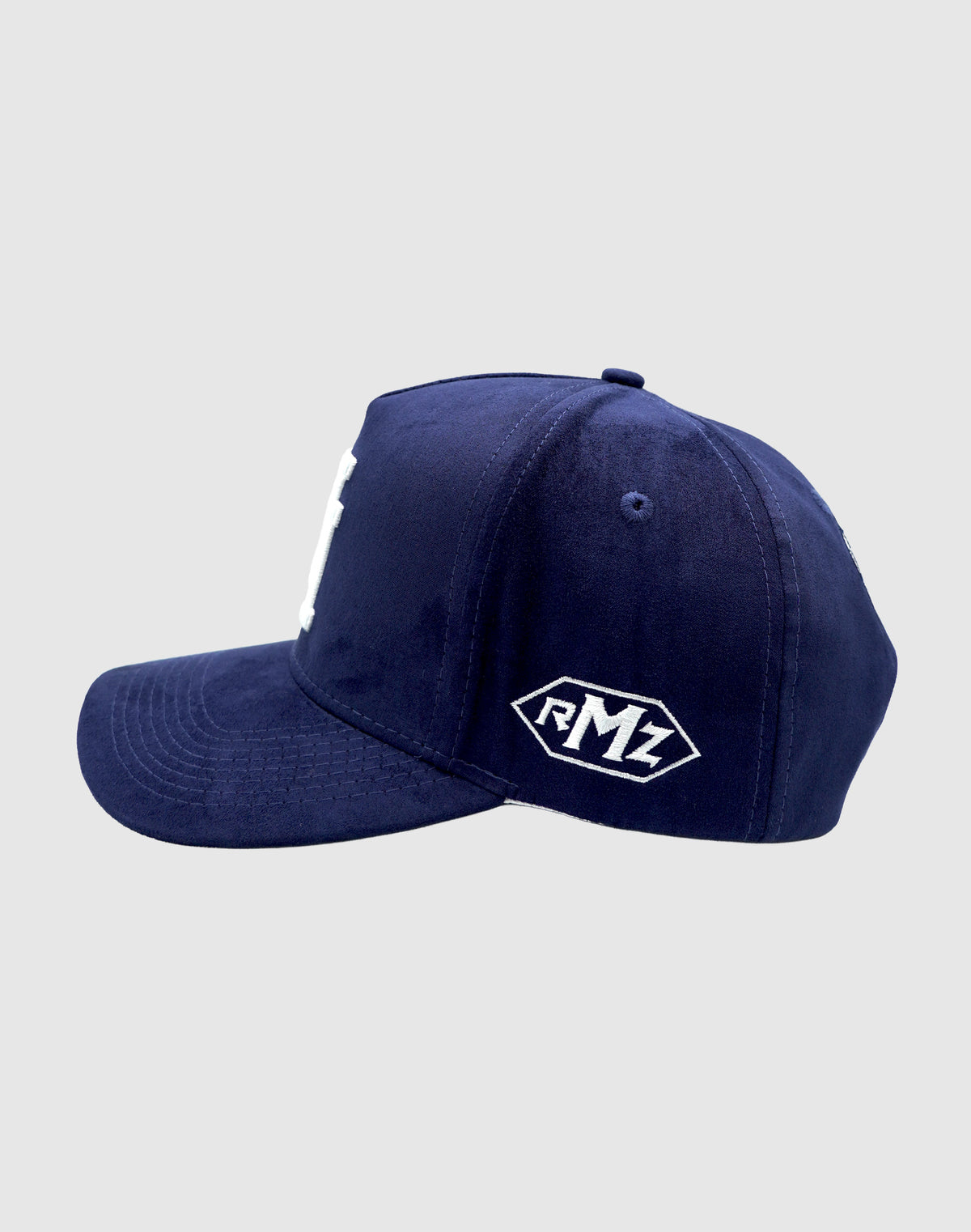 LA UPSIDE DOWN RMZ CAP NAVY SUEDE
