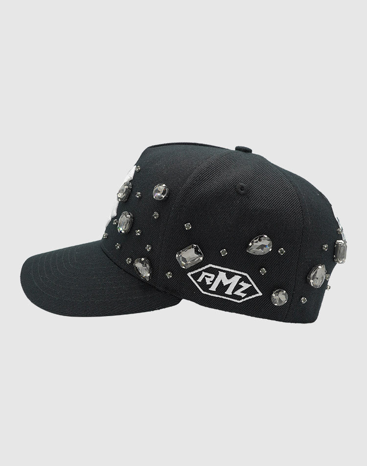 NY CLASSIC UPSIDE DOWN RMZ CAP BLACK DIAMONDS CHROME