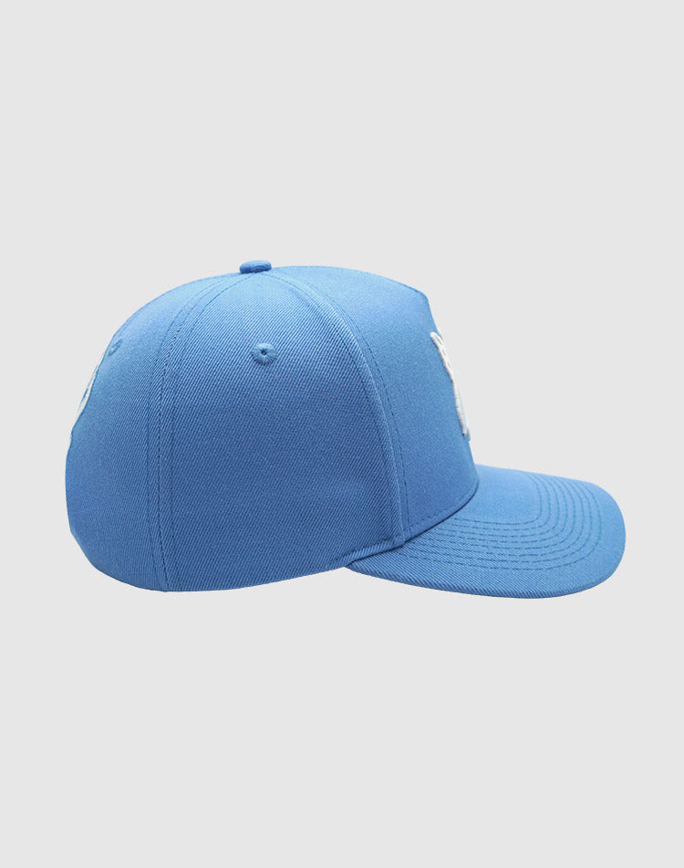 NY BUTTERFLY UPSIDE DOWN RMZ CAP BABY BLUE