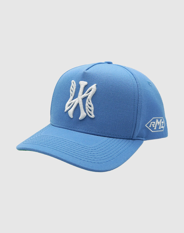 NY BUTTERFLY UPSIDE DOWN RMZ CAP BABY BLUE