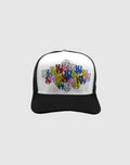 NY CANDY MIX UPSIDE DOWN RMZ TRUCKER CAP BLACK