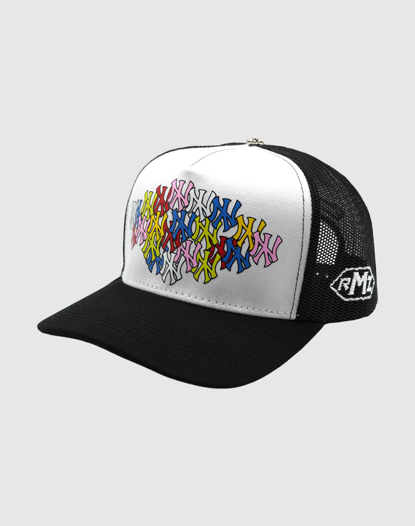 NY CANDY MIX UPSIDE DOWN RMZ TRUCKER CAP BLACK