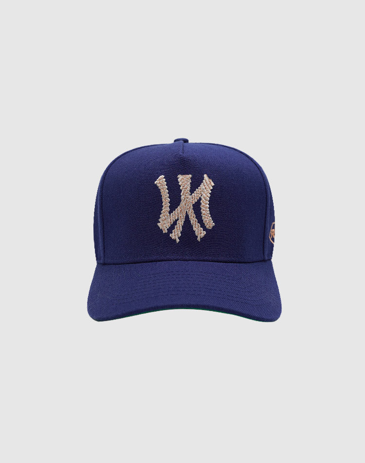 NY CHAIN ROSÉGOLD UPSIDE DOWN RMZ CAP NAVY