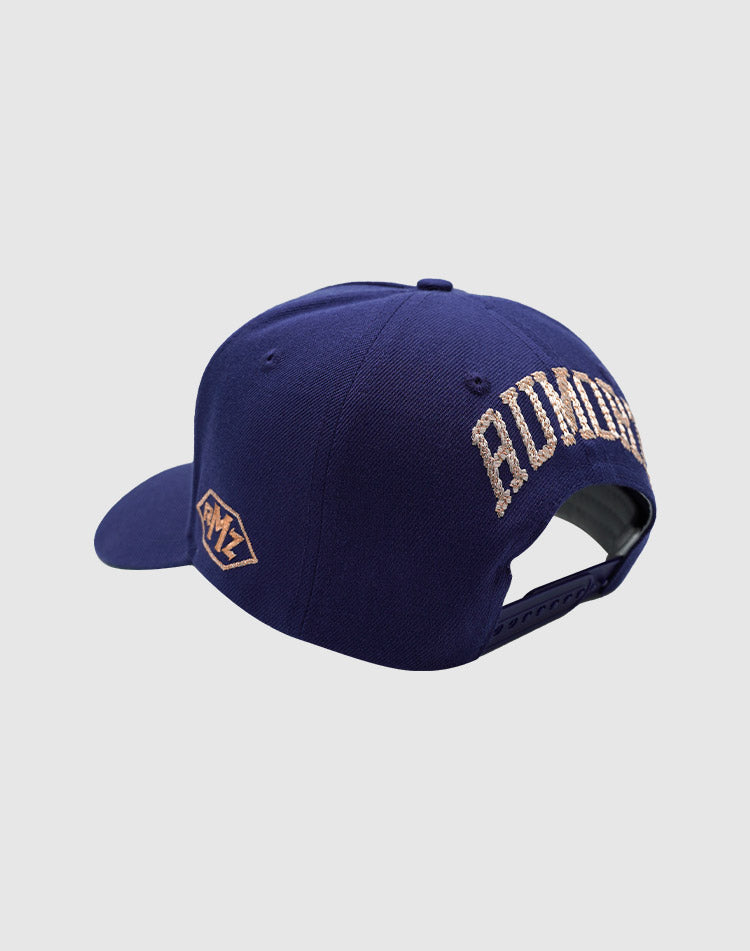 NY CHAIN ROSÉGOLD UPSIDE DOWN RMZ CAP NAVY