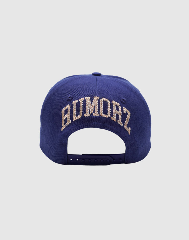 NY CHAIN ROSÉGOLD UPSIDE DOWN RMZ CAP NAVY