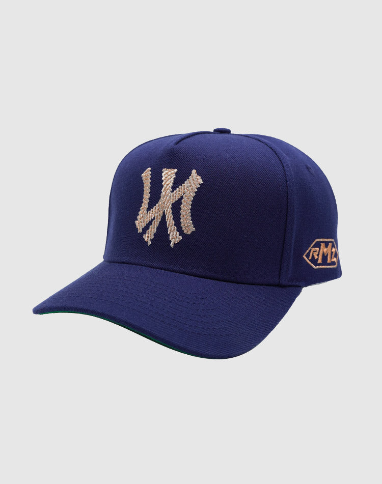 NY CHAIN ROSÉGOLD UPSIDE DOWN RMZ CAP NAVY