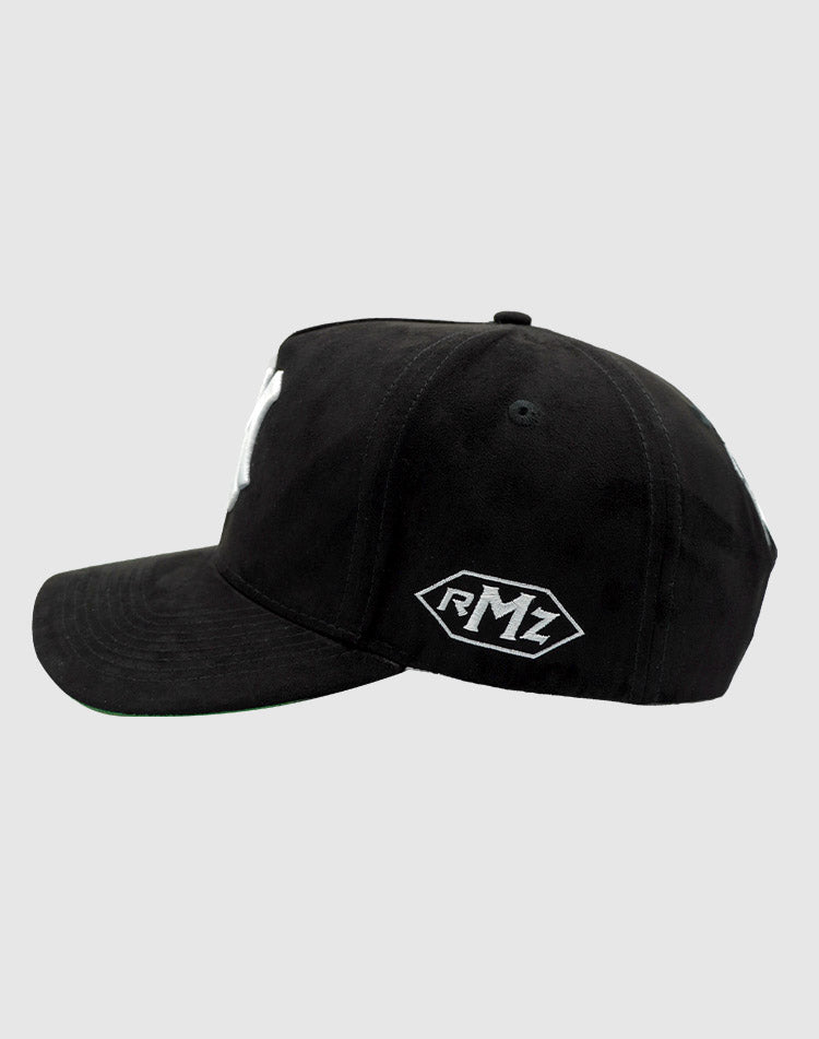 NY CLASSIC UPSIDE DOWN RMZ CAP BLACK SUEDE