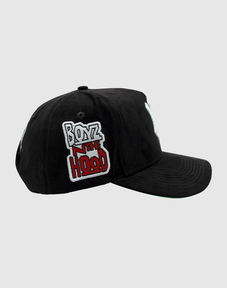NY CLASSIC UPSIDE DOWN RMZ CAP BLACK SUEDE