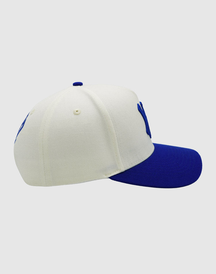 NY CLASSIC UPSIDE DOWN RMZ CAP CREAM BLUE
