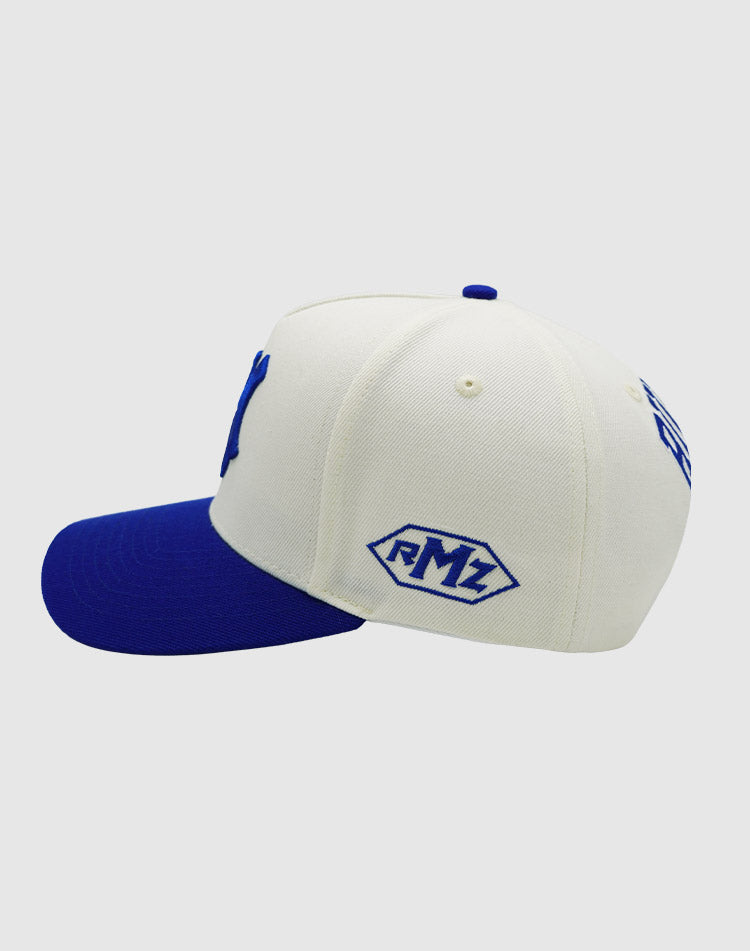 NY CLASSIC UPSIDE DOWN RMZ CAP CREAM BLUE