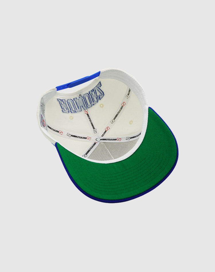 NY CLASSIC UPSIDE DOWN RMZ CAP CREAM BLUE