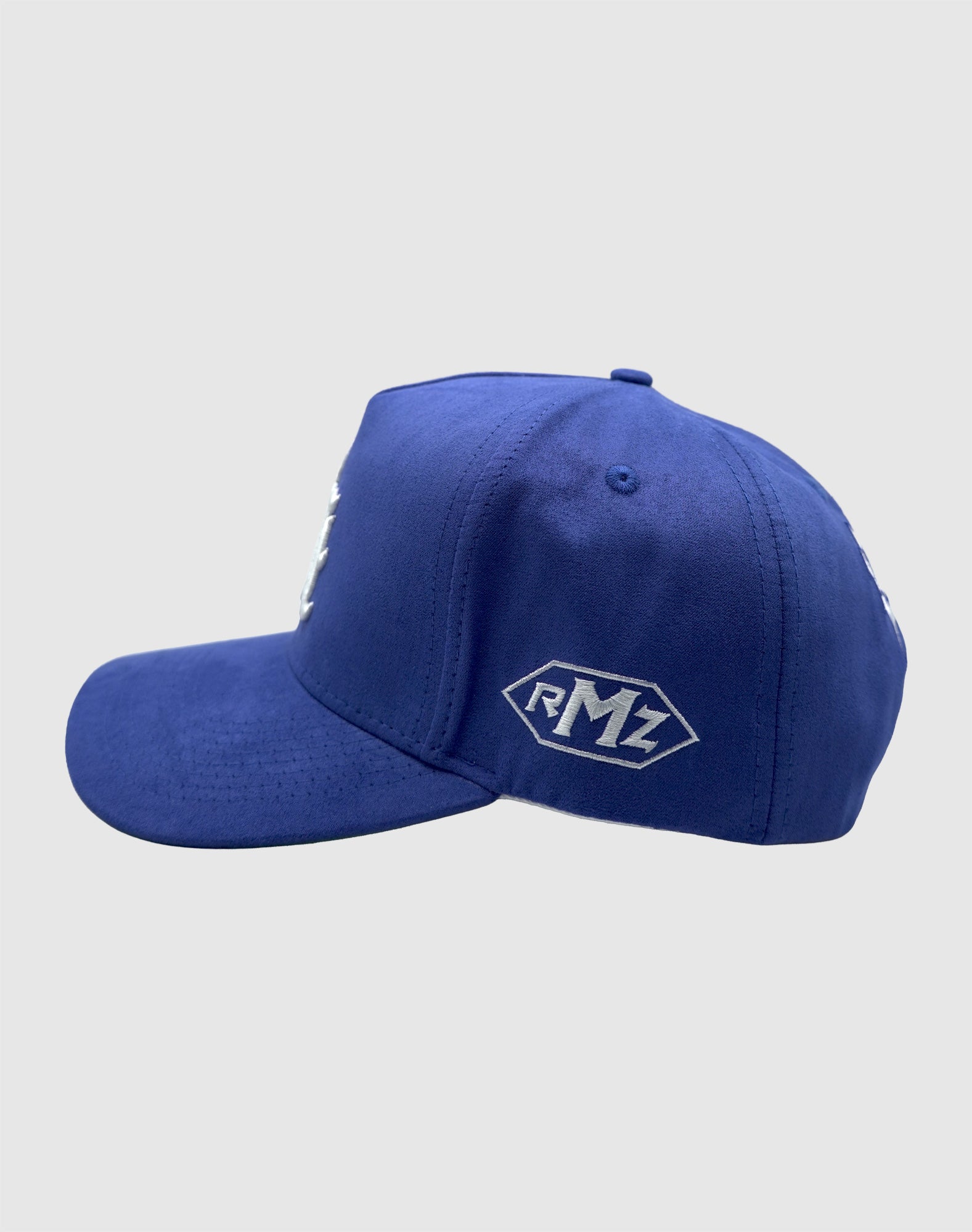 NY OG UPSIDE DOWN RMZ CAP WASHED BLUE SUEDE