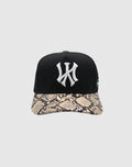 NY SNAKE UPSIDE DOWN RMZ CAP BLACK