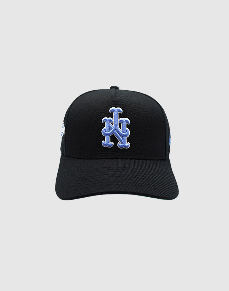 NYM CLASSIC UPSIDE DOWN RMZ CAP BLACK-BABY BLUE