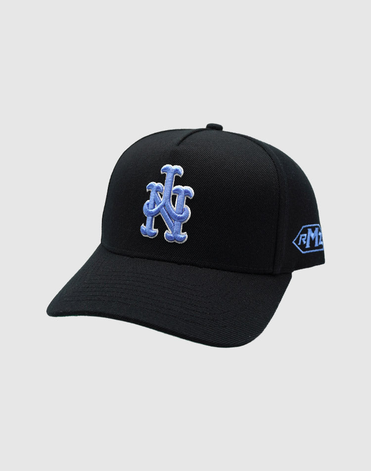 NYM CLASSIC UPSIDE DOWN RMZ CAP BLACK-BABY BLUE