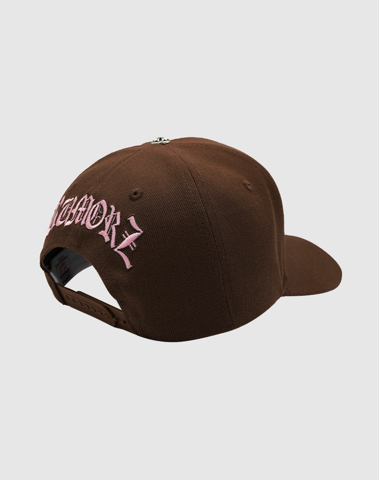 LA OG UPSIDE DOWN RMZ CAP BROWN-PINK