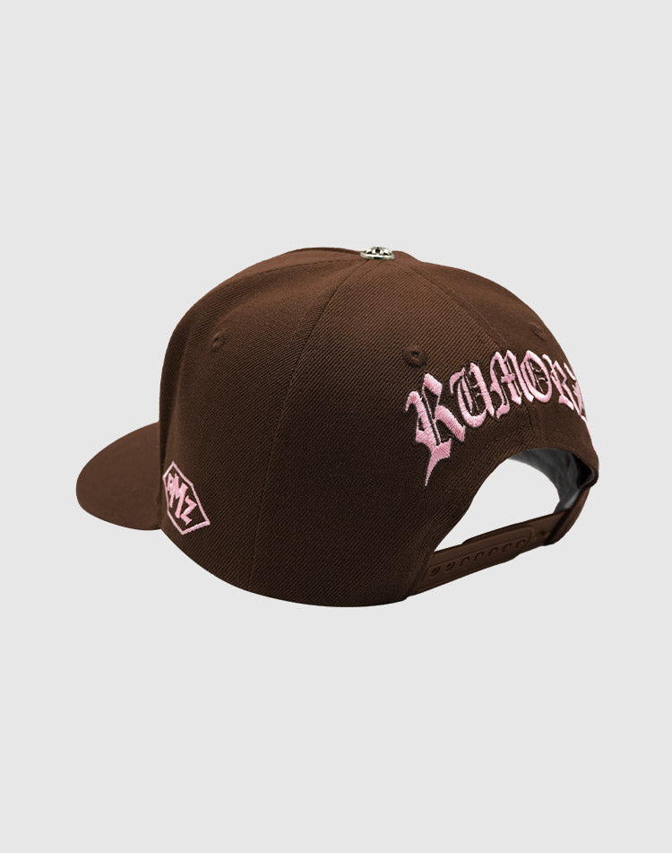 LA OG UPSIDE DOWN RMZ CAP BROWN-PINK
