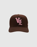 LA OG UPSIDE DOWN RMZ CAP BROWN-PINK