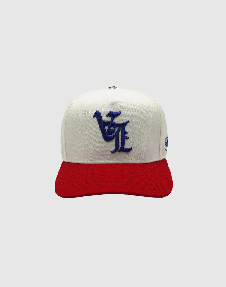 LA OG UPSIDE DOWN RMZ CAP CREAM-RED