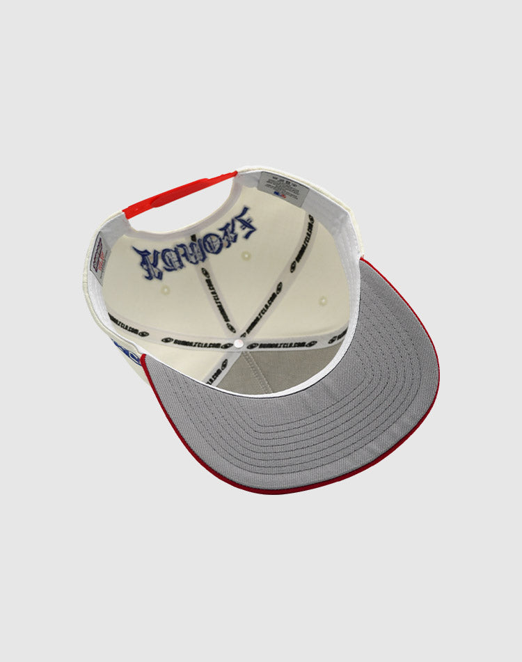 LA OG PEARL UPSIDE DOWN RMZ CAP CREAM-RED