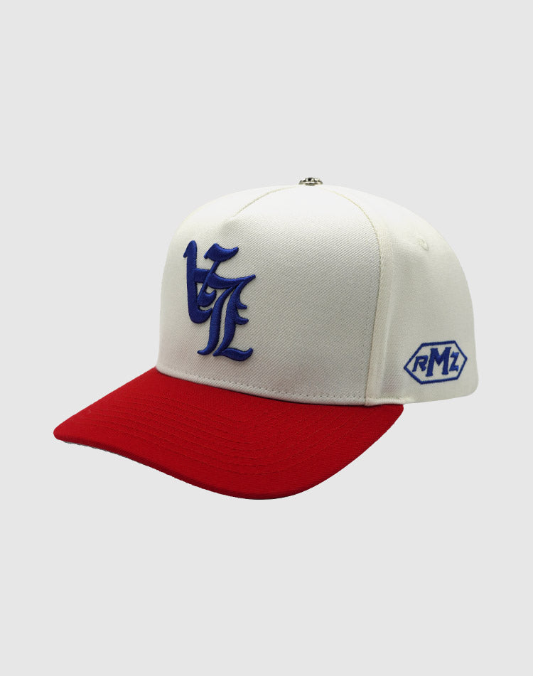 LA OG UPSIDE DOWN RMZ CAP CREAM-RED