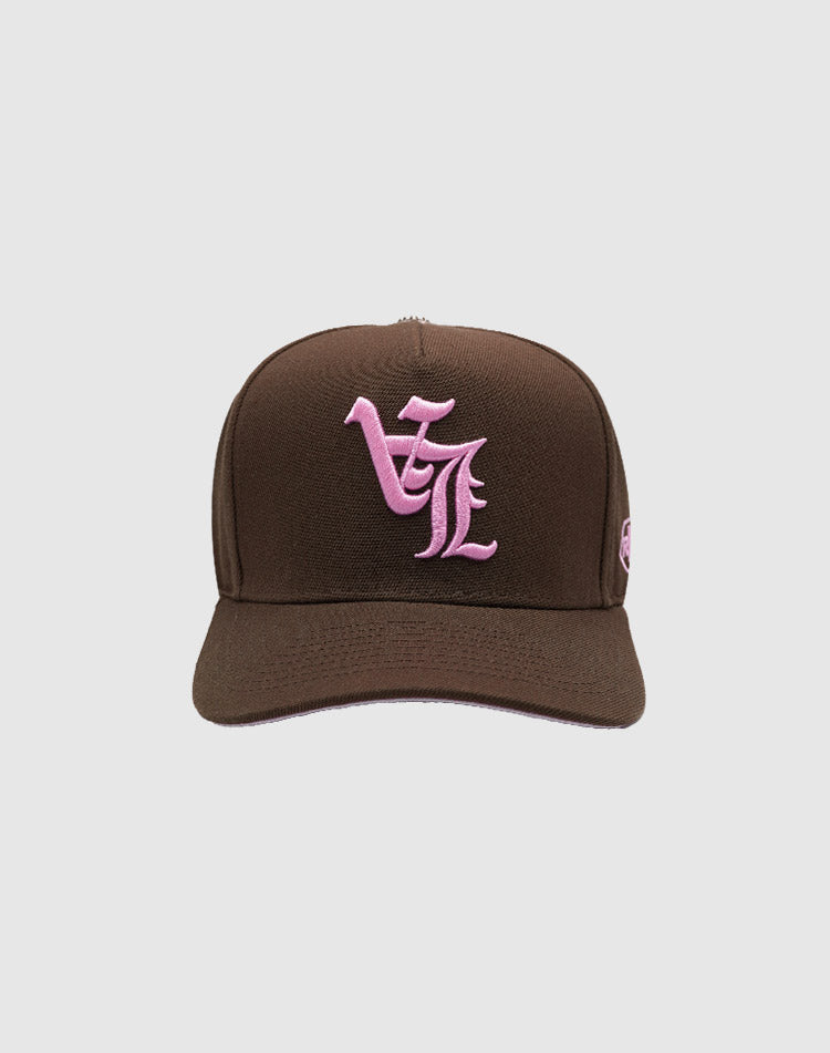 LA OG UPSIDE DOWN RMZ CAP BROWN-PINK
