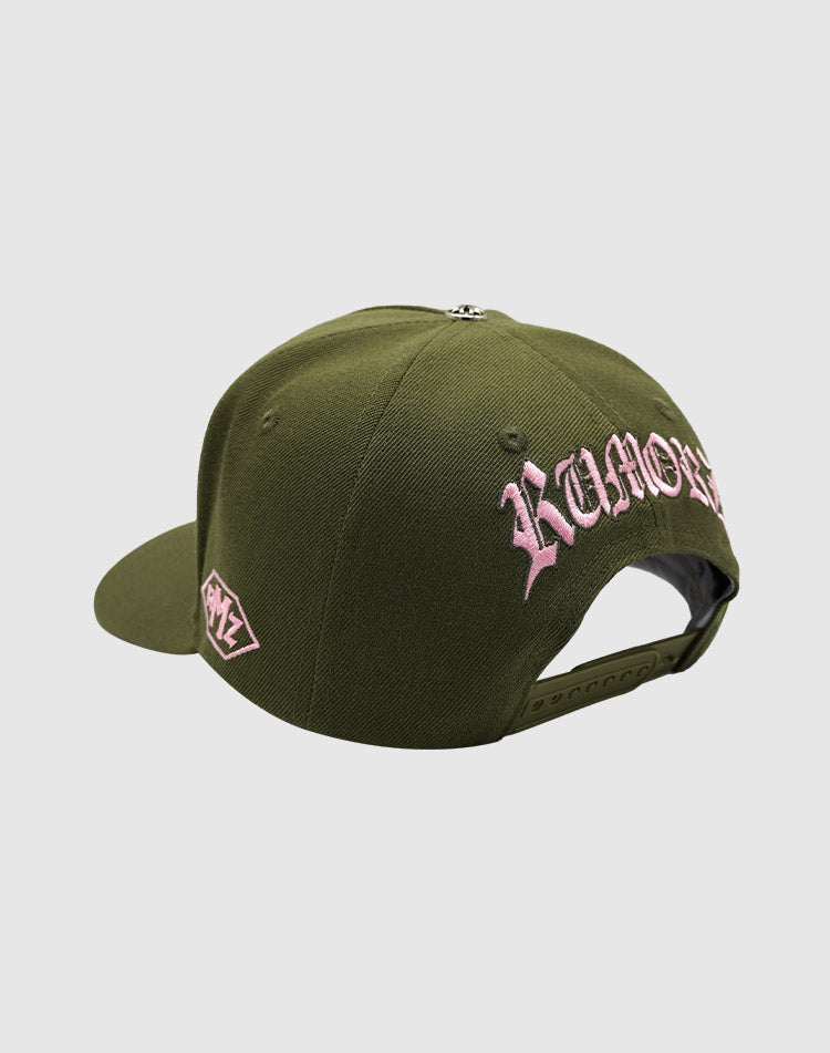 LA OG UPSIDE DOWN RMZ CAP KHAKI-PINK